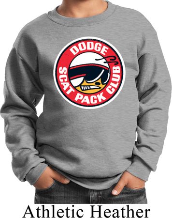 Kids Dodge Sweatshirt Dodge Scat Pack Club Sweat Shirt