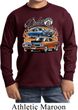 Kids Dodge Tee Blue and Orange Super Bee Youth Long Sleeve