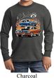 Kids Dodge Tee Blue and Orange Super Bee Youth Long Sleeve