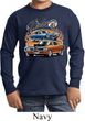 Kids Dodge Tee Blue and Orange Super Bee Youth Long Sleeve