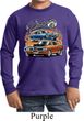 Kids Dodge Tee Blue and Orange Super Bee Youth Long Sleeve