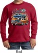 Kids Dodge Tee Blue and Orange Super Bee Youth Long Sleeve