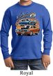 Kids Dodge Tee Blue and Orange Super Bee Youth Long Sleeve