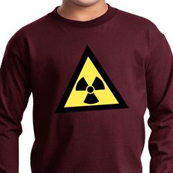 Kids Fallout Shirt Radioactive Triangle Long Sleeve Tee T-Shirt