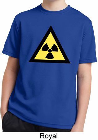 Kids Fallout Shirt Radioactive Triangle Moisture Wicking Tee T-Shirt
