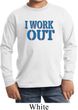 Kids Fitness Shirt I Work Out Long Sleeve Tee T-Shirt