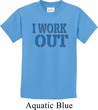 Kids Fitness Shirt I Work Out Tee T-Shirt