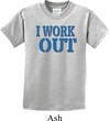 Kids Fitness Shirt I Work Out Tee T-Shirt