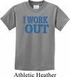 Kids Fitness Shirt I Work Out Tee T-Shirt