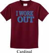 Kids Fitness Shirt I Work Out Tee T-Shirt