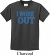 Kids Fitness Shirt I Work Out Tee T-Shirt