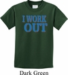 Kids Fitness Shirt I Work Out Tee T-Shirt