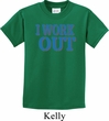 Kids Fitness Shirt I Work Out Tee T-Shirt