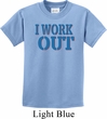 Kids Fitness Shirt I Work Out Tee T-Shirt