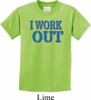 Kids Fitness Shirt I Work Out Tee T-Shirt