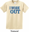 Kids Fitness Shirt I Work Out Tee T-Shirt