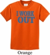Kids Fitness Shirt I Work Out Tee T-Shirt
