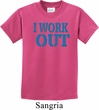 Kids Fitness Shirt I Work Out Tee T-Shirt