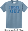 Kids Fitness Shirt I Work Out Tee T-Shirt