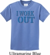 Kids Fitness Shirt I Work Out Tee T-Shirt