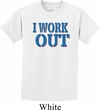 Kids Fitness Shirt I Work Out Tee T-Shirt