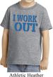 Kids Fitness Shirt I Work Out Toddler Tee T-Shirt