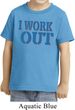 Kids Fitness Shirt I Work Out Toddler Tee T-Shirt