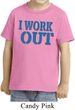 Kids Fitness Shirt I Work Out Toddler Tee T-Shirt