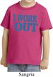 Kids Fitness Shirt I Work Out Toddler Tee T-Shirt