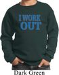 Kids Fitness Sweatshirt I Work Out Sweat Shirt