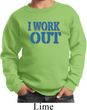 Kids Fitness Sweatshirt I Work Out Sweat Shirt