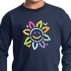 Kids Flower Shirt Sunflower Long Sleeve Tee T-Shirt