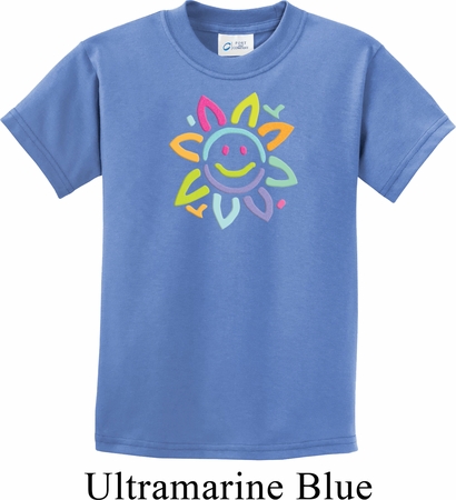 Kids Flower Shirt Sunflower Tee T-Shirt