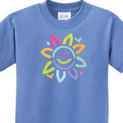 Kids Flower Shirt Sunflower Tee T-Shirt