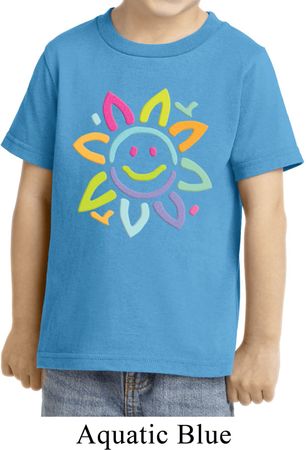 Kids Flower Shirt Sunflower Toddler Tee T-Shirt