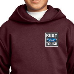 Kids Ford Hoodie Built Ford Tough Pocket Print Hoody