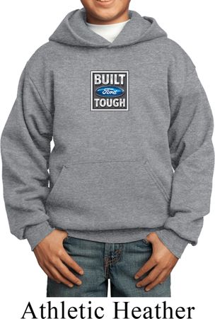 Kids Ford Hoodie Built Ford Tough Small Print Hoody