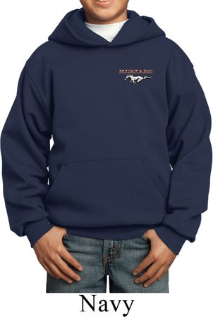 Kids Ford Hoodie Mustang Pocket Print Youth Hoody
