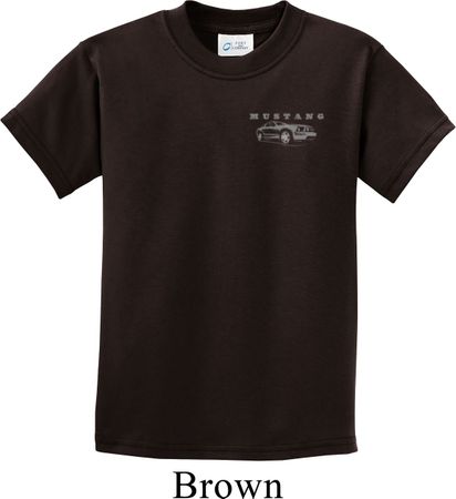 Kids Ford Mustang with Grill Pocket Print Shirt