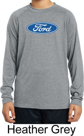 Kids Ford Oval Dry Wicking Long Sleeve Shirt