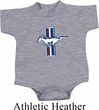 Kids Ford Romper The Legend Lives Crest Small Print Onesie