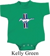 Kids Ford Romper The Legend Lives Crest Small Print Onesie