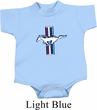 Kids Ford Romper The Legend Lives Crest Small Print Onesie