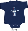 Kids Ford Romper The Legend Lives Crest Small Print Onesie