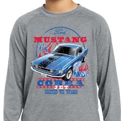 Kids Ford Shirt 1968 Cobra Jet Dry Wicking Long Sleeve Shirt