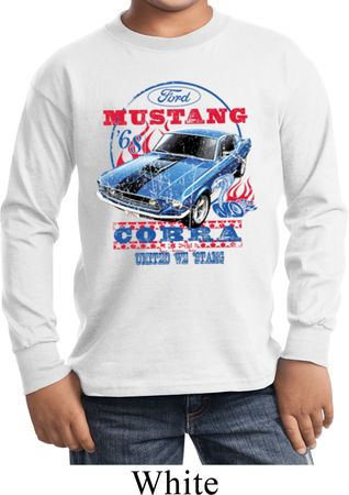Kids Ford Shirt 1968 Cobra Jet Long Sleeve Shirt