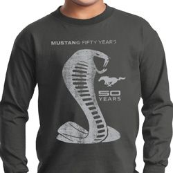 Kids Ford Shirt 50 Years Cobra Long Sleeve Tee T-Shirt