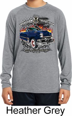Kids Ford Shirt American Tradition Dry Wicking Long Sleeve Shirt