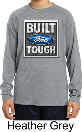 Kids Ford Shirt Built Ford Tough Dry Wicking Long Sleeve Shirt