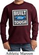 Kids Ford Shirt Built Ford Tough Long Sleeve Tee T-Shirt